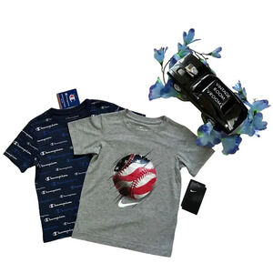 Nike and Champion NWT Shirt Bundle for Boys 5